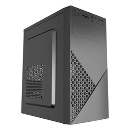 Gembird CCC-FC-K170-600W - Kantoorcomputerbehuizing - mATX 600W 80PLUS bronzen - zwart