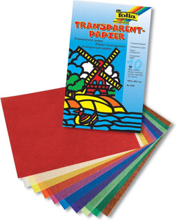 MAP 10 BL.TRANSP.PAP.185X297MM