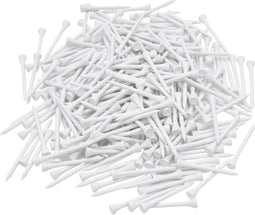1000 st Golftees 70 mm bamboe wit