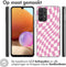 iMoshion Hoesje Geschikt voor Samsung Galaxy A33 Hoesje Siliconen - iMoshion Design hoesje - Roze / Retro Pink Check