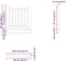 vidaXL Lucca - Vaatwaspaneel - bewerkt hout - wit - 60 x 1,5 x 67 cm