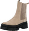 PS Poelman NORA - Dames Chelsea Laars - Suède leer - Beige Taupe - Maat 36