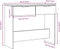 vidaXL - Wandtafel - 90x36x75 - cm - bewerkt - hout - artisanaal - eikenkleurig