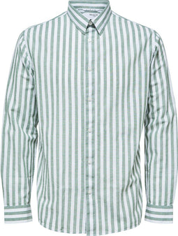 SELECTED HOMME SLHSLIMNEW-LINEN - T-Shirt LS CLASSIC W - Maat L (2022)