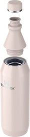 Stanley The All Day Slim Bottle - Thermosfles - Dubbelwandig vacuümgeïsoleerd - Rose Quartz - 600 ml