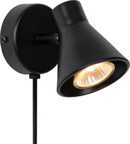 Nordlux Eik - Wandlamp GU10 - Verstelbaar - Zwart