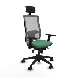 Bureaustoel met hoofdsteun Piqueras y Crespo 3D066N1 Smaragdgroen