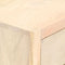 vidaXL - Nachtkastje - 40x30x50 - cm - massief - mangohout - goudkleurig