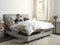 DUKE II - Tweepersoonsbed - Grijs - 160 x 200 cm - Polyester