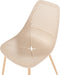 HAZELTON - Set van 4 stoelen - Beige - Synthetisch materiaal