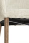 Blaine eetkamerstoel - beige+hout donkerbruin