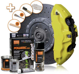 Foliatec Remklauwlakset - Remklauwverf - Bescherming tegen chemicaliën - NEON geel (1 set)