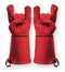 Feuermeister BBQ handschoen Premium BBQ leder rood maat 12