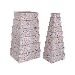 Set decoratieve dozen Versa Karton Blommor (15 Onderdelen)
