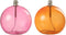 J-Line olielamp - glas - goud/roze - large - 2 stuks