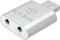 Icy Box - USB 2.0 naar 3.5 mm stereo jack adapter - Male/Female