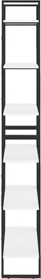 vidaXL - Hoge - kast - 80x30x210 - cm - bewerkt - hout - wit