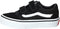 VANS YT Ward V - Lage sneakers - Suède/Canvas - Zwart/Wit (2023) - Maat 28