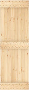 vidaXL - Schuifdeur - met - beslag - 70x210 - cm - massief - grenenhout