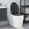 vidaXL - Snelle - Release - Toiletbril - met - Soft - Close - Duroplast - Zwart