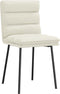 vidaXL - Eetkamerstoelen - 2 - st - fluweel - crèmekleurig