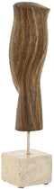 Decoratieve figuren Home ESPRIT Wit Bruin Gezicht 8,5 x 8,5 x 37,5 cm