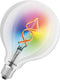 LEDVANCE SMART LED-lamp met WiFi-technologie, E27, RGB-kleuren veranderlijk, Globe-vorm, gekleurd filament als stemmingslicht, vervanging voor conventionele 6-W-gloeilampen, controleerbaar met Alexa, Google & App
