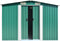 vidaXL - Tuinschuur - 257x392x181 - cm - metaal - groen