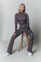 Colourful Rebel Neyo - Fitted Turtle Neck Top - Lange mouw Bloemen dessin - Maat XL
