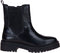 Geox Zwarte Chelsea Boots - Korte Dameslaars - Leer - Zwart