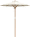 vidaXL - Crème - Witte - Tuinparasol - 180x230 - cm - Bamboe
