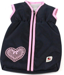 Bayer Chic Poppenslaapzak (donkerblauw/hartje)