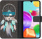 iMoshion Hoesje Geschikt voor Samsung Galaxy A41 Hoesje Met Pasjeshouder - iMoshion Design Softcase Bookcase - Zwart / Meerkleurig / Dreamcatcher