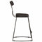 vidaXL - Barkrukken - 2 - st - 49x43x79 - cm - massief - mangohout - zwart