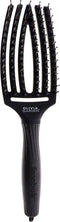 Olivia Garden Fingerbrush M - Haarborstel - Uniek handvormig ontwerp - Zwart