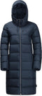 Jack Wolfskin Crystal Palace - Donsjas Dames - Winddicht en warm - Midnight Blue - Maat L
