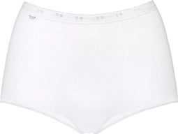 sloggi Basic+ - Dames Maxi slip - Katoen en lycra - Wit - Maat 40