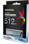 Adata UE800 - Externe SSD - 512GB - USB 3.2 type-C - Zilver