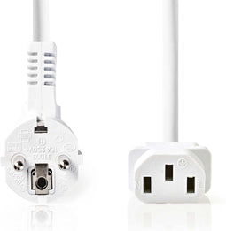 Nedis CEGP10000WT50 - Stroomverlengkabel 10 A - 500 cm - Wit