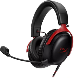 HyperX Cloud III - Gamingheadset - 53 mm drivers - Zwart Rood
