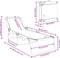 vidaXL - Opvouwbaar - Ligbed - Draagbaar - Rood - 600D - Oxford - Stof