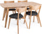 Uitschuifbare Eettafel Naturel - Eikenhout - 90x150-195x74cm - Uitschuifbare Eettafel Naturel Rho - Giga Living