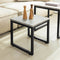 SoBuy FBT42-HG - Bijzettafel Set van 2 - Modern design - Grijs (2 stuks)