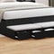 vidaXL - Bed - Lades - Zwart - 120x36.5x16.5 - cm - Gefabriceerd - Hout