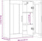 vidaXL - Hangkast - 69,5x34x90 - cm - artisanaal - eikenkleurig