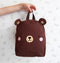 A Little Lovely Company Rugzak - Kinderrugtas Beer - 21 x 26 x 10 cm - Bruin