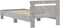 vidaXL - Bedframe - met - hoofdbord - en - LED-verlichting - betongrijs - 90x190 - cm