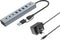 Conceptronic HUBBIES20GP - USB Hub - 7 poorten USB 3.2 Gen 1 - Grijs