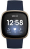 Fitbit Versa 3 - Smartwatch - Ingebouwde GPS en Hartslagmeting - Goud (Blauw)