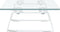 vidaXL - Monitorstandaard - 40x20x8 - cm - gehard - glas - en - metaal - wit